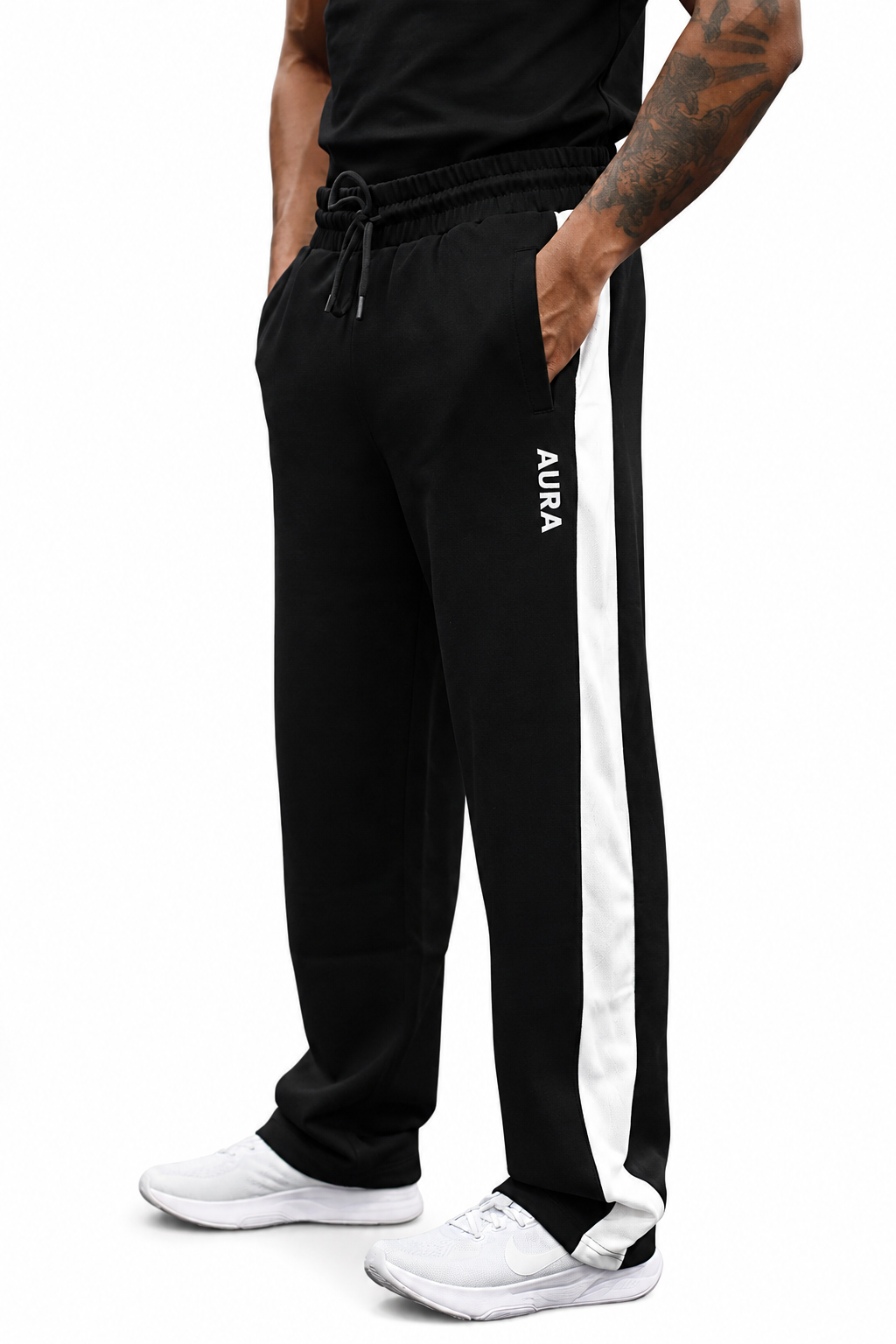 2003 – AURA Mesh Panel Jogger – JET BLACK