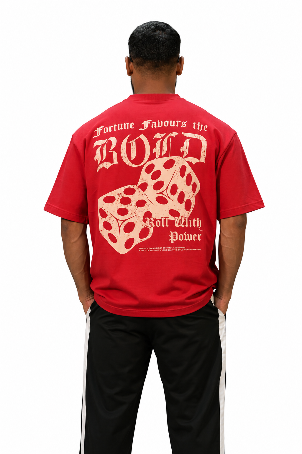 1006 - Fortune Favours The Bold Tee - RED