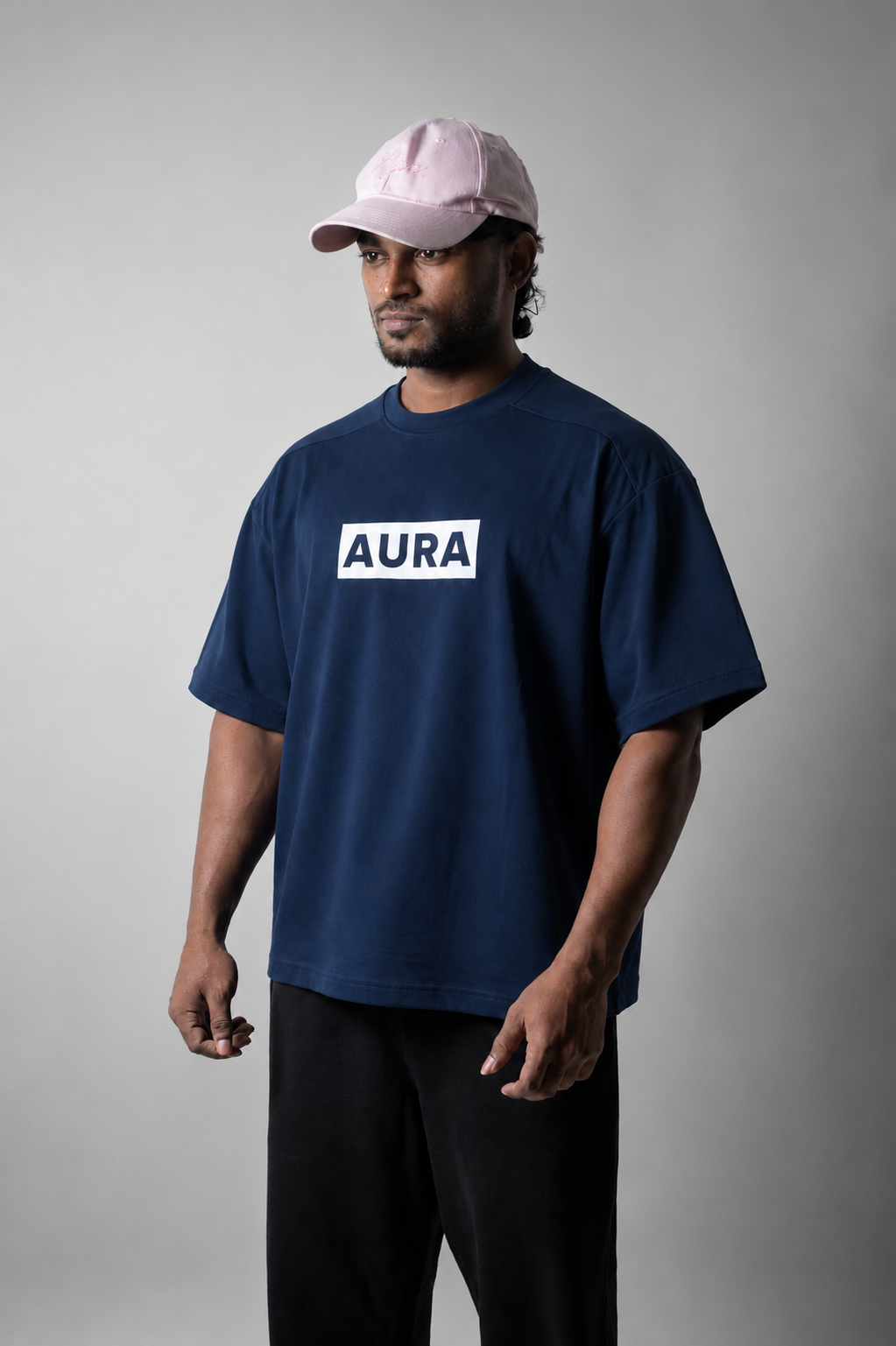 1002 - Aura Essential tee - Deep Navy