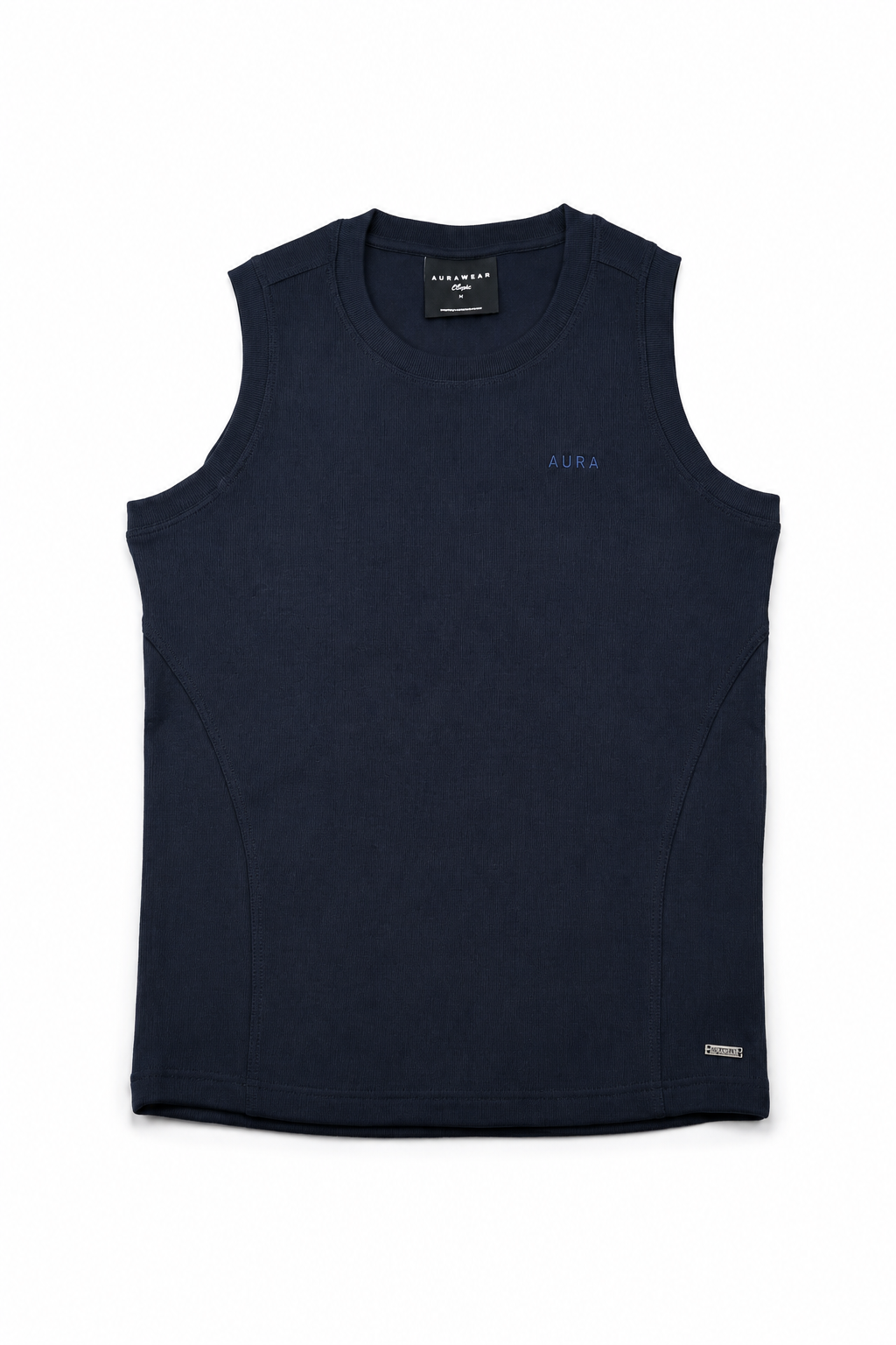 3001 - Aura Body Fit Tank- Deep Navy