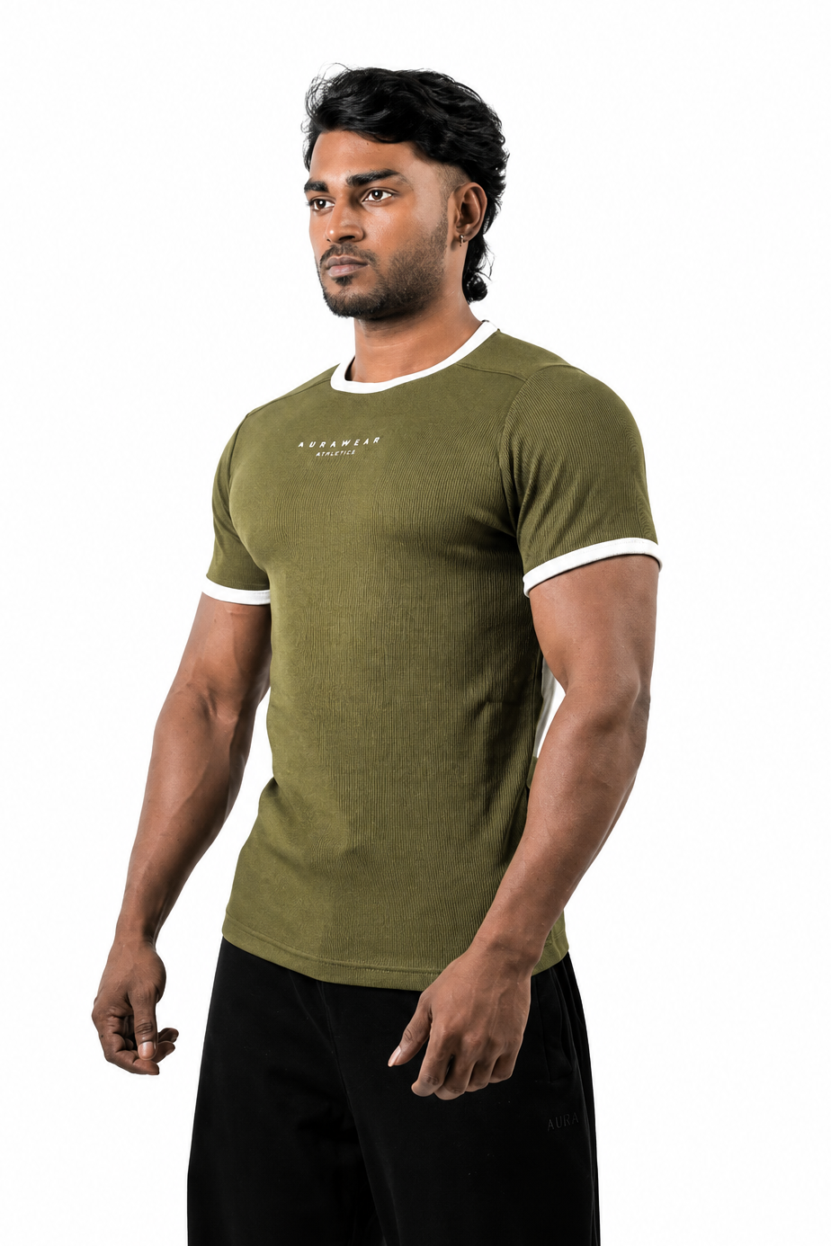1009 - Aura Athletic Tee - Olive