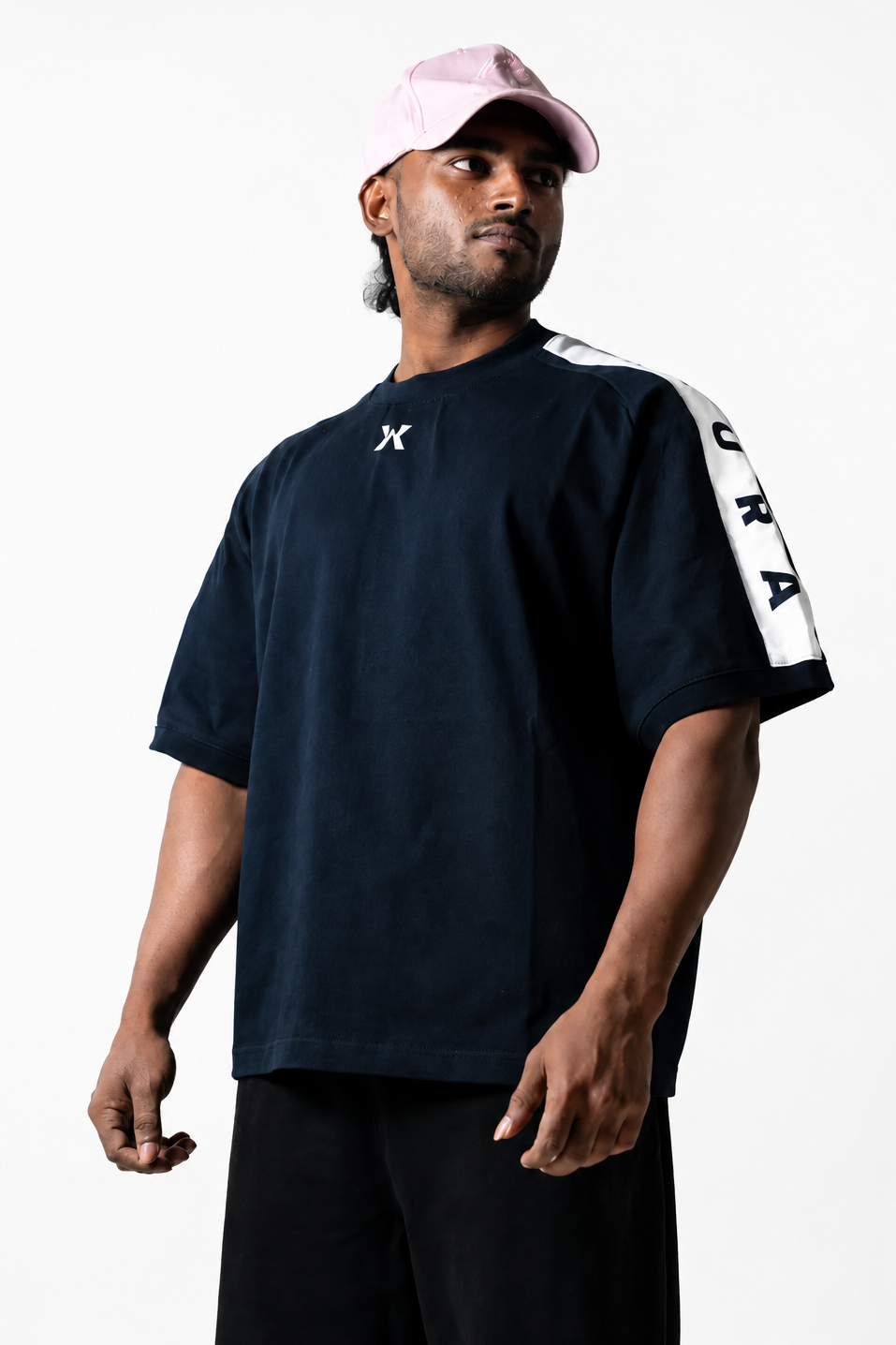 1001 -Aura Boxy Raglan Tee- DEEP NAVY