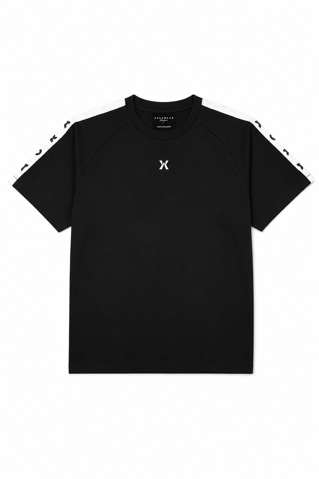 1001 -Aura Boxy Raglan Tee- JET BLACK
