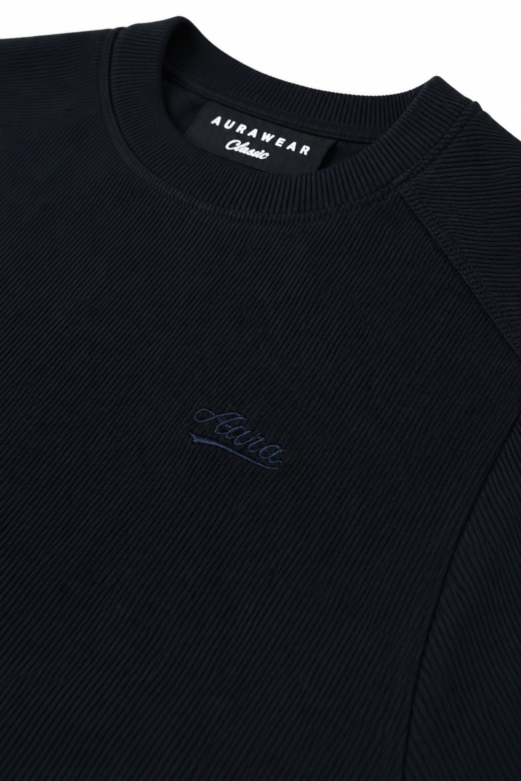 1008 - Aura Fitted Tee- Deep Navy
