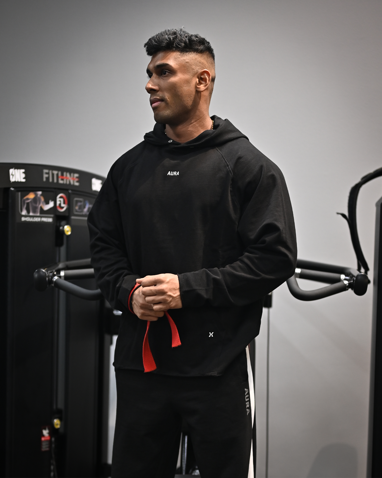 4001 - Raw Edge Hoodie - {Jet Black}