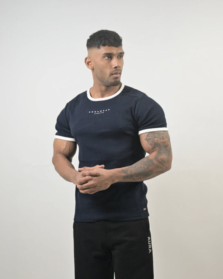 1009 - Aura Athletic Tee - Deep Navy