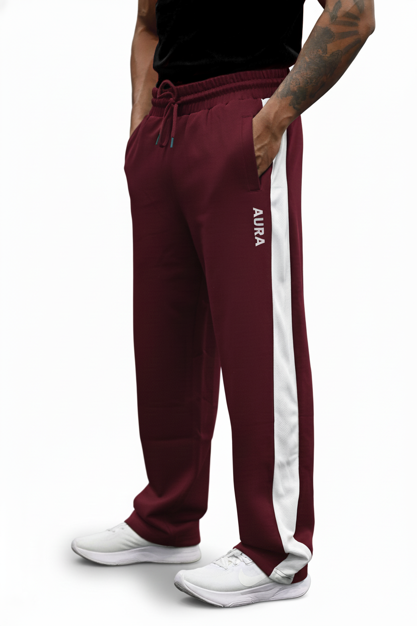 2003 – AURA Mesh Panel Jogger – MUTED WINE