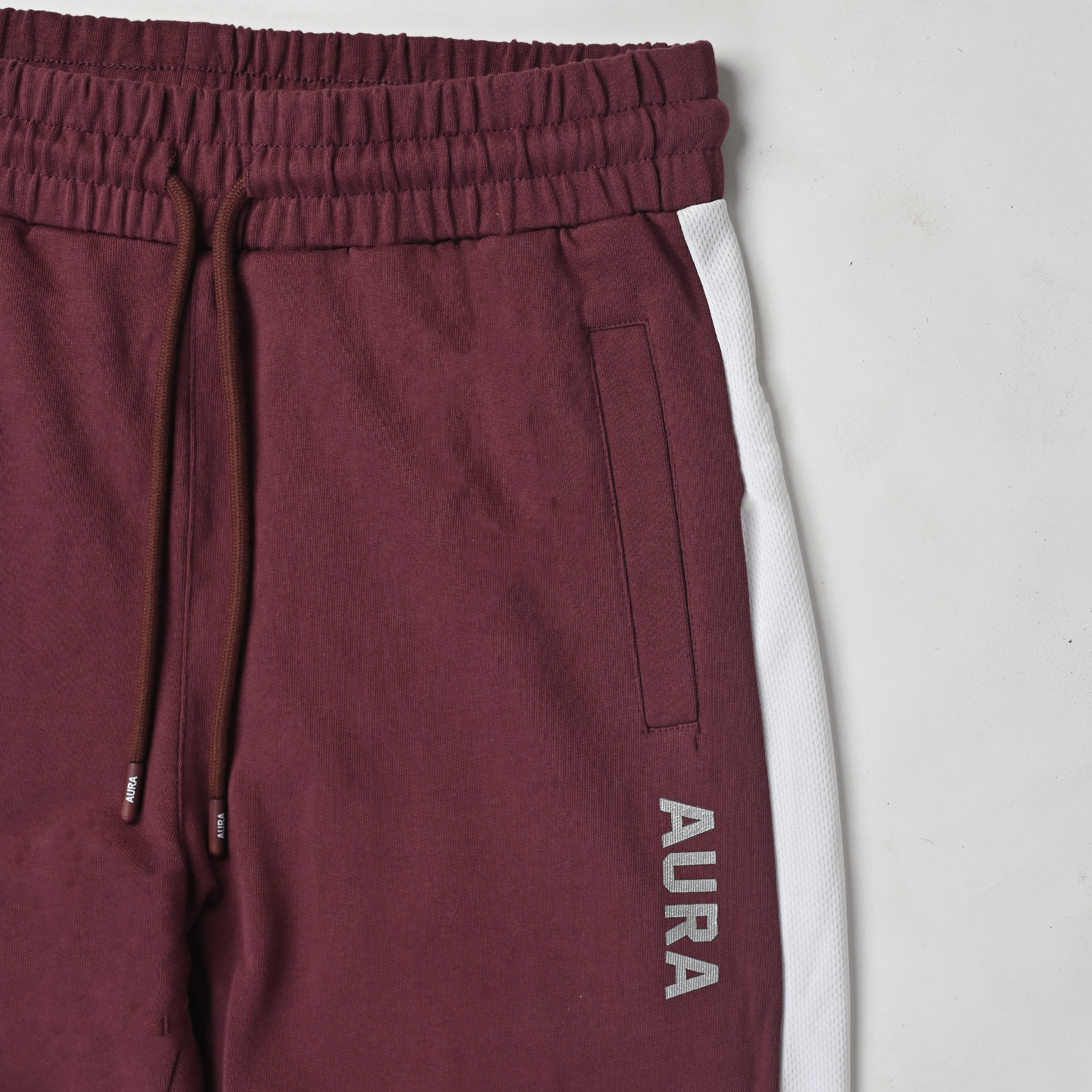 2003 – AURA Mesh Panel Jogger – MUTED WINE