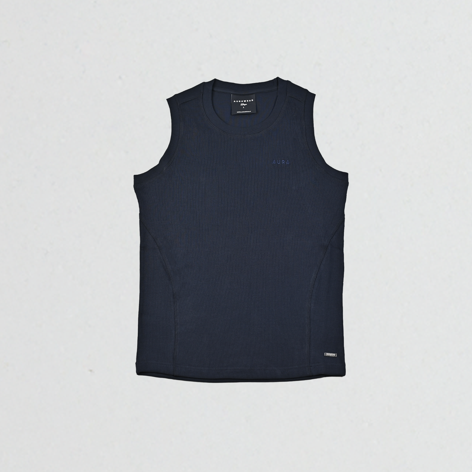 3001 - Aura Body Fit Tank- Deep Navy