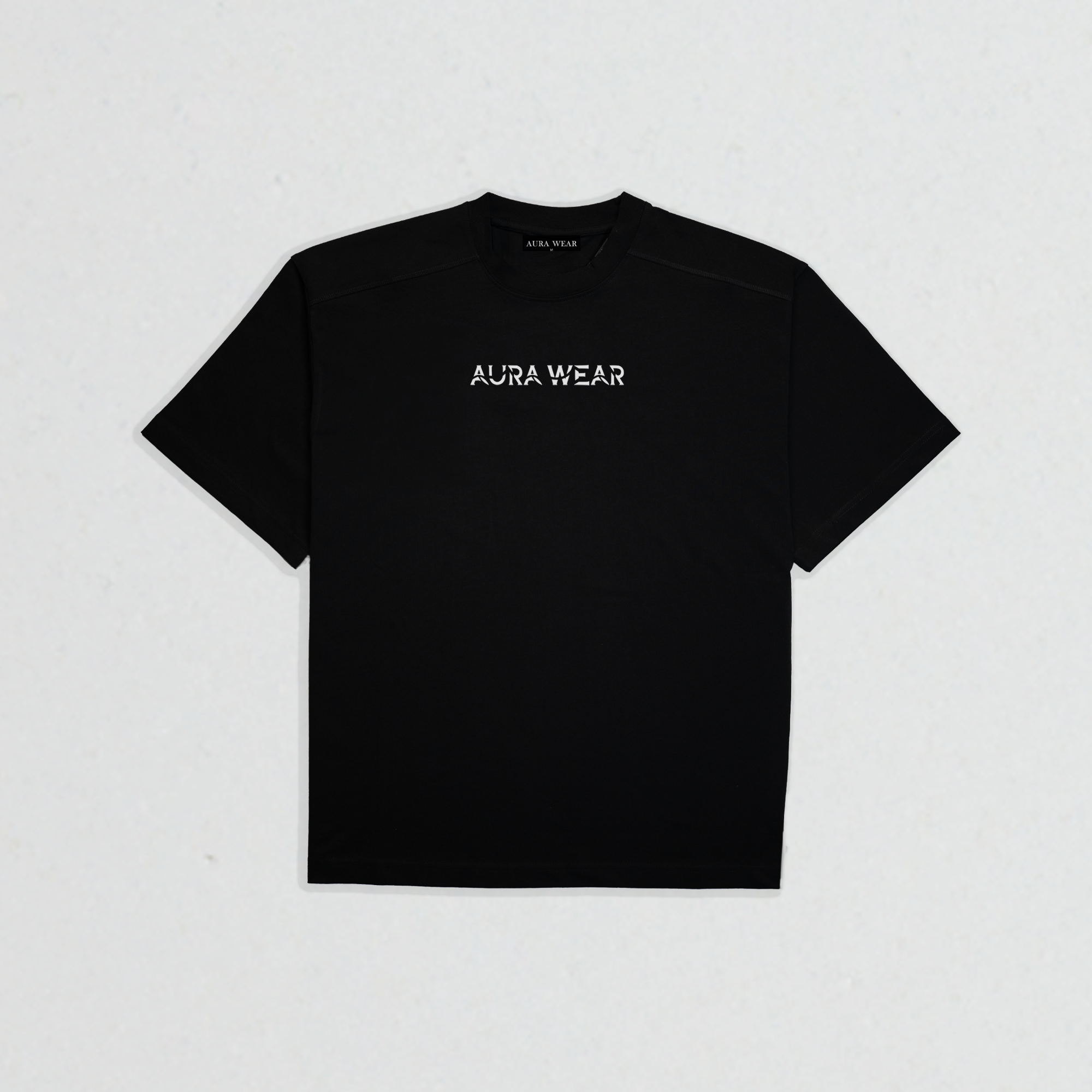1012 - AURA DRAGON LOGO TEES -2pc PACK (BLACK+RED)