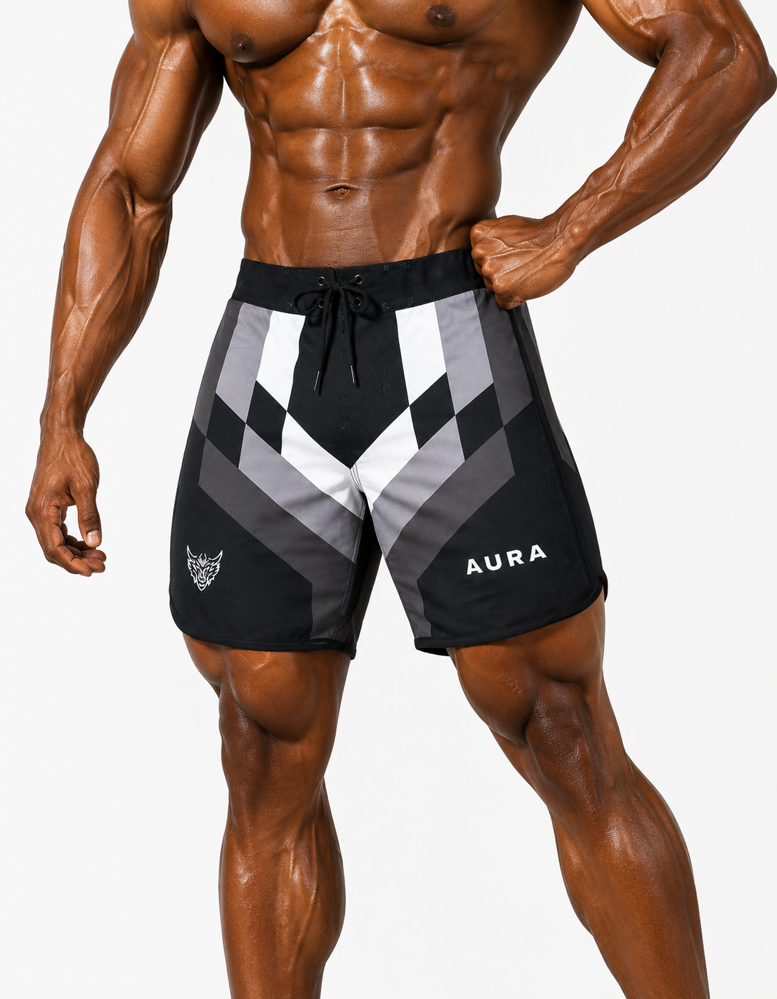 9019 - Grey Stride - Boardshorts
