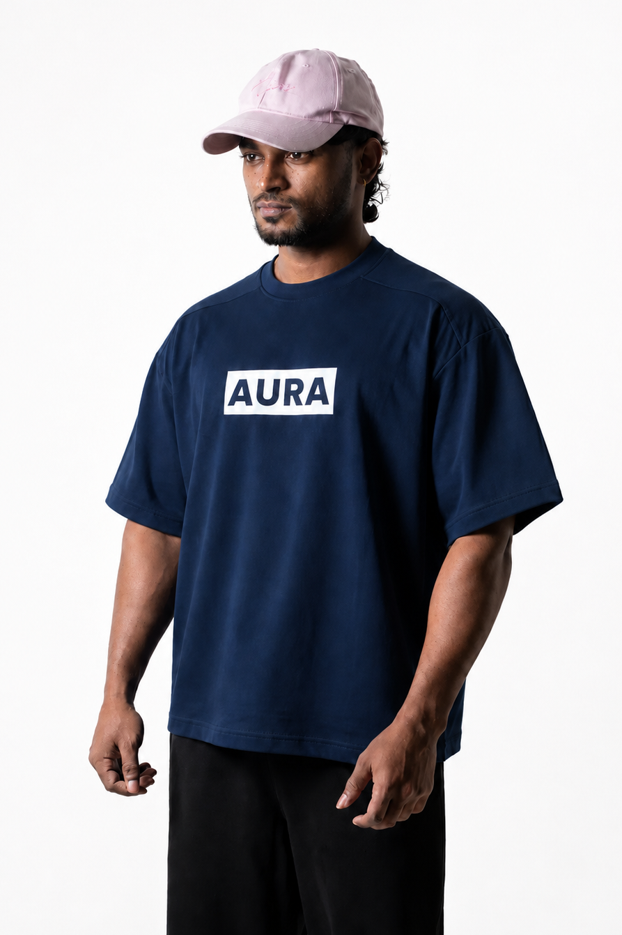 1002 - Aura Essential tee - Deep Navy