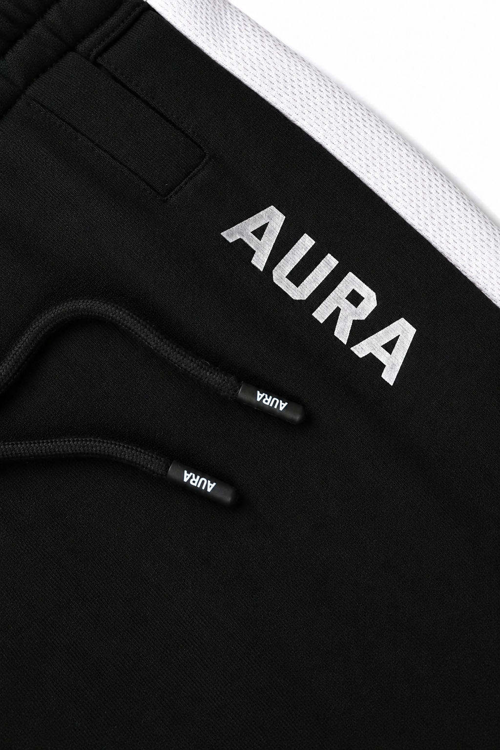 2003 – AURA Mesh Panel Jogger – JET BLACK