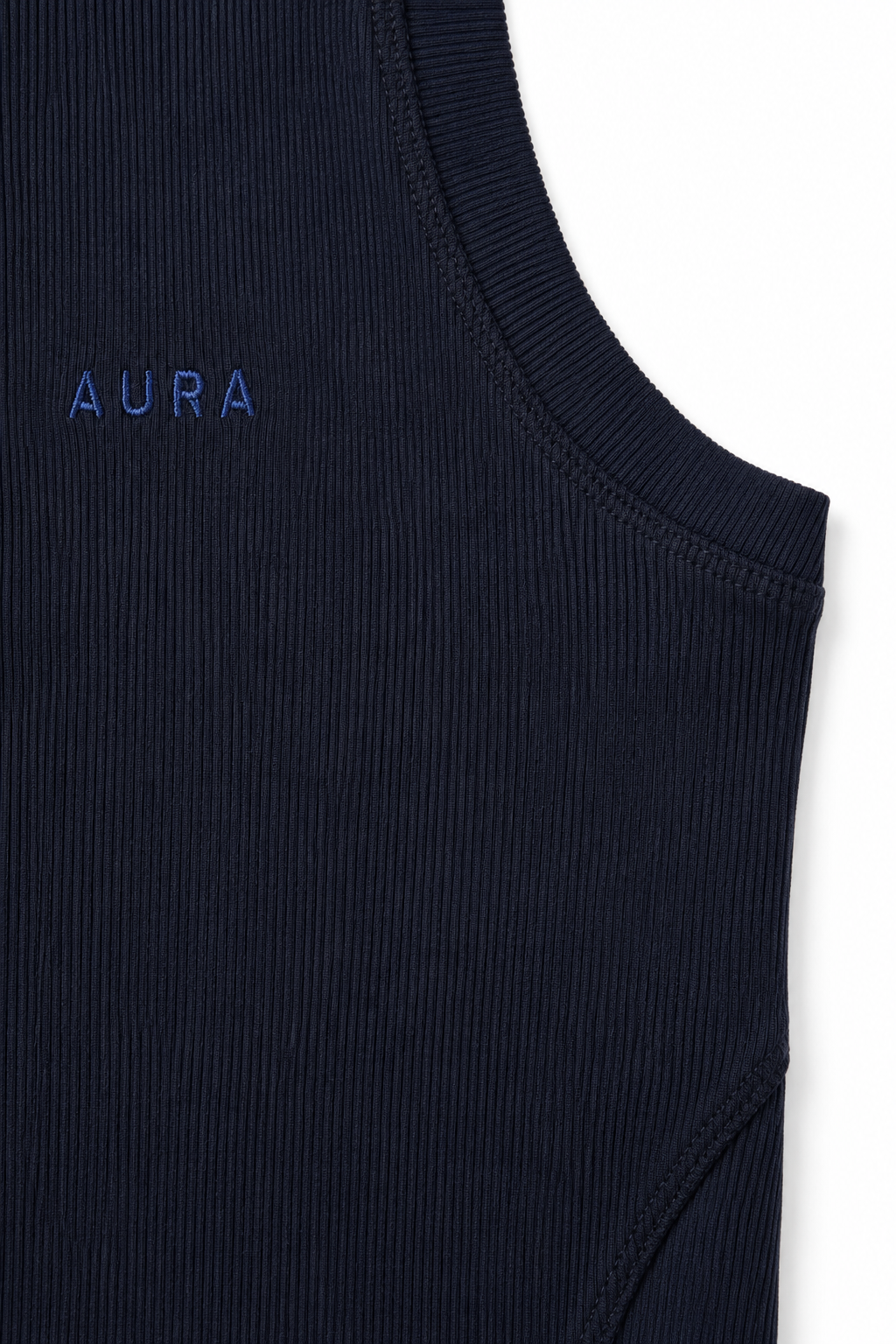 3001 - Aura Body Fit Tank- Deep Navy