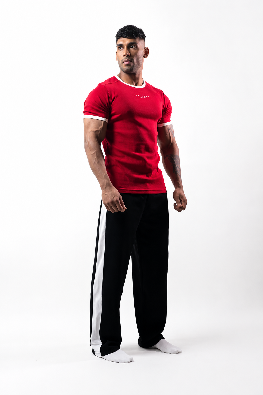 1009 - Aura Athletic Tee - Crimson Red