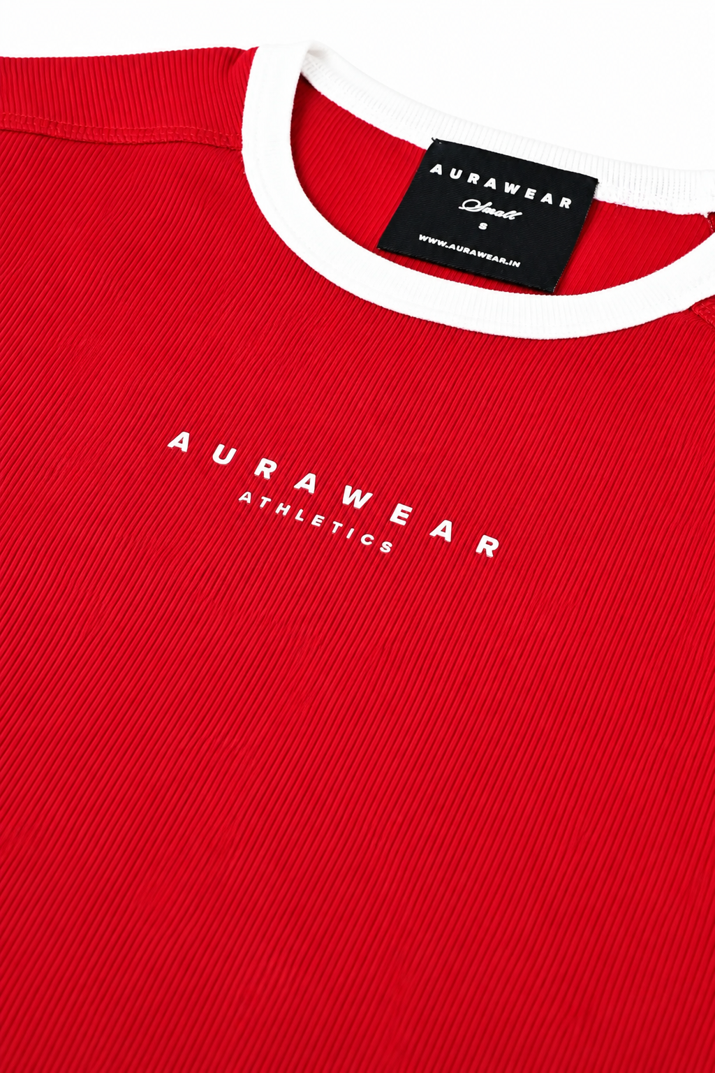 1009 - Aura Athletic Tee - Crimson Red