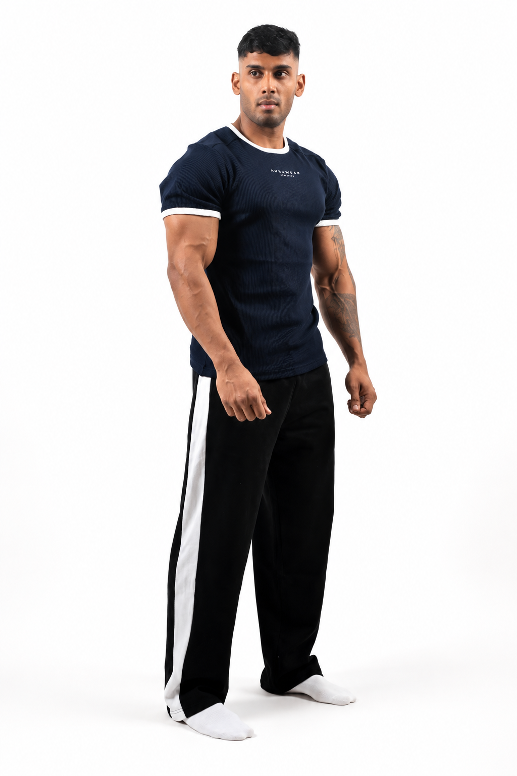 1009 - Aura Athletic Tee - Deep Navy