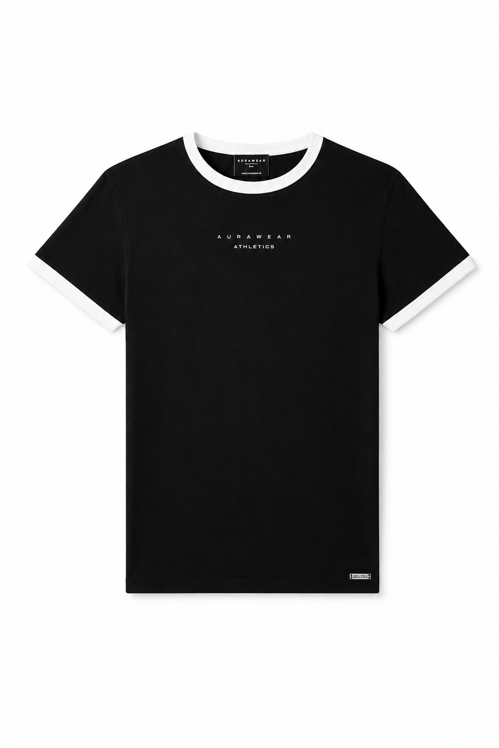 1009 - Aura Athletic Tee - Jet Black