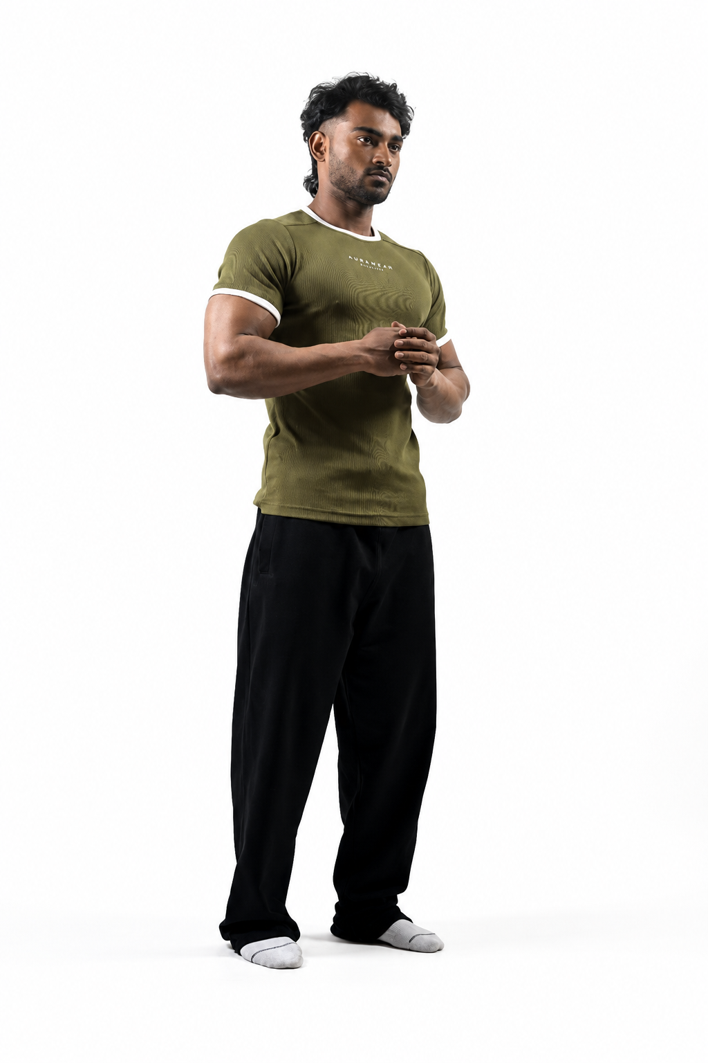 1009 - Aura Athletic Tee - Olive