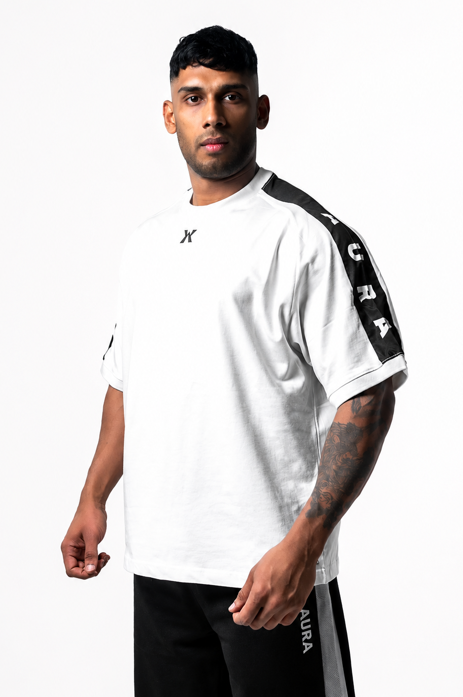 1001 -Aura Boxy Raglan Tee- OPTIC WHITE