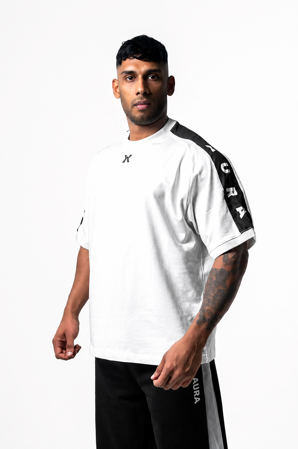 1001 -Aura Boxy Raglan Tee- OPTIC WHITE