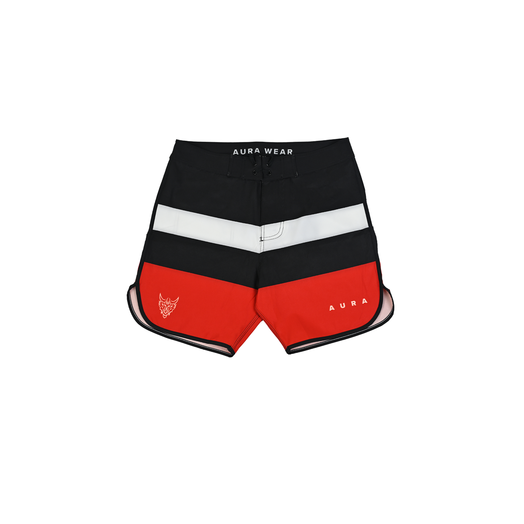 9001 - Classic Block Red Boardshorts