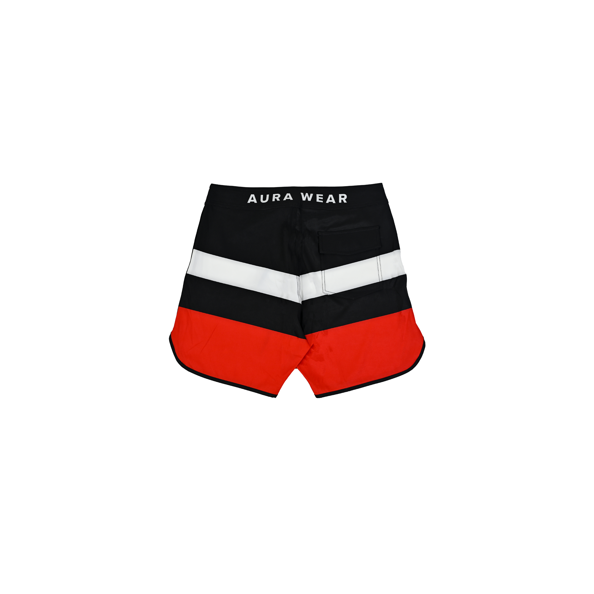 9001 - Classic Block Red Boardshorts