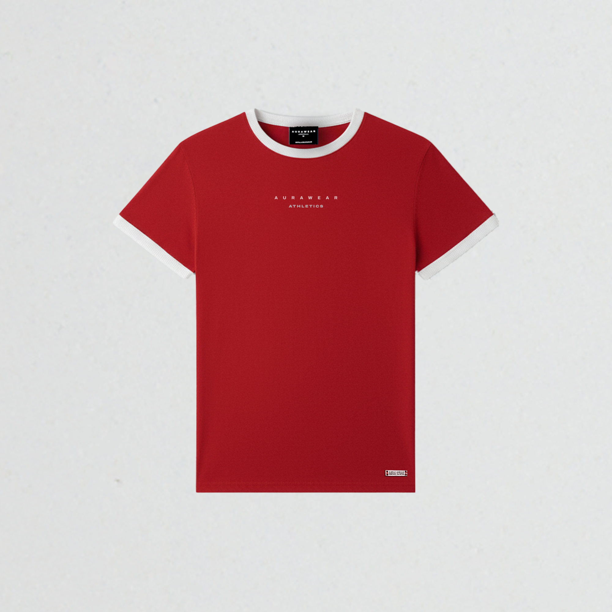 1009 - Aura Athletic Tee - Crimson Red