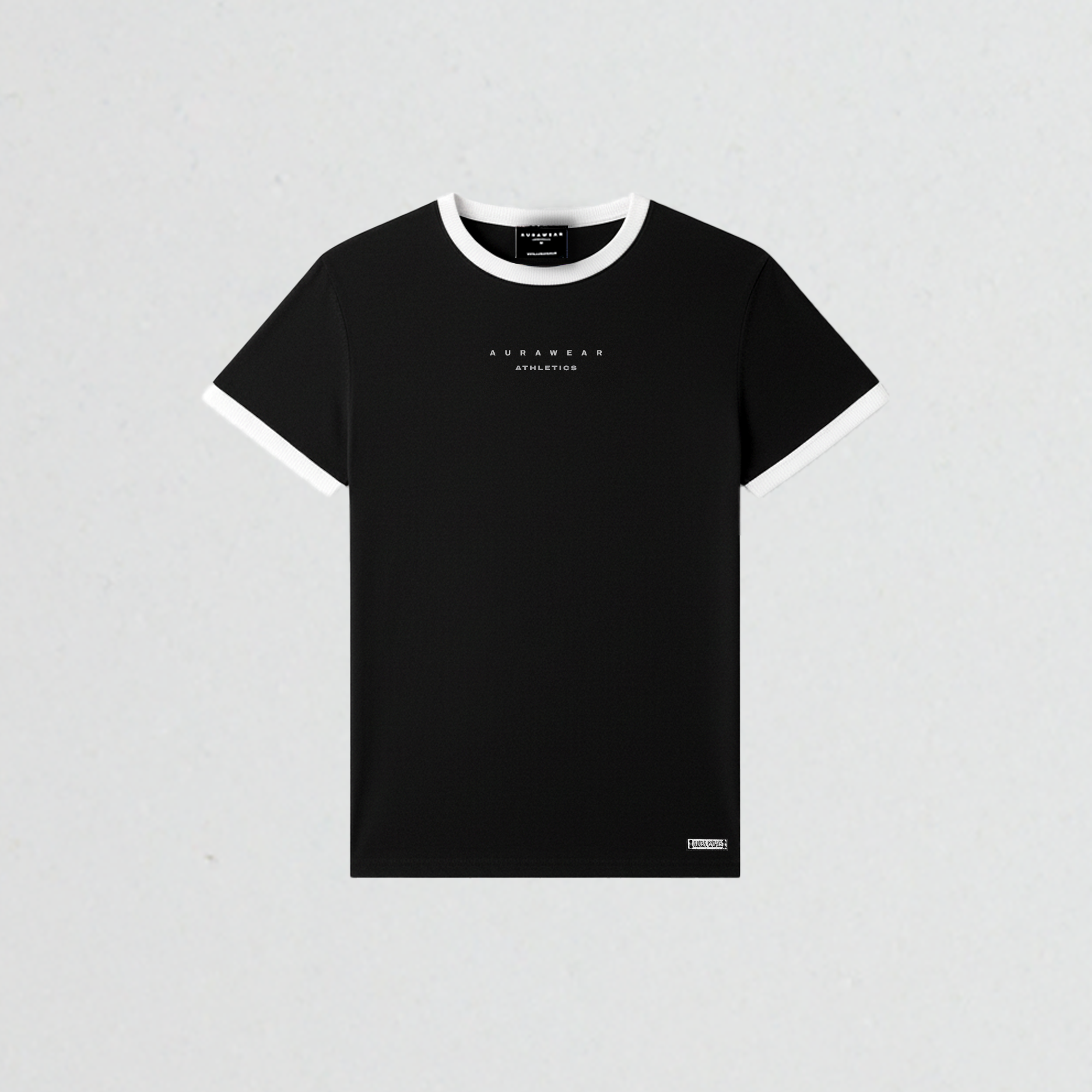 1009 - Aura Athletic Tee - Jet Black