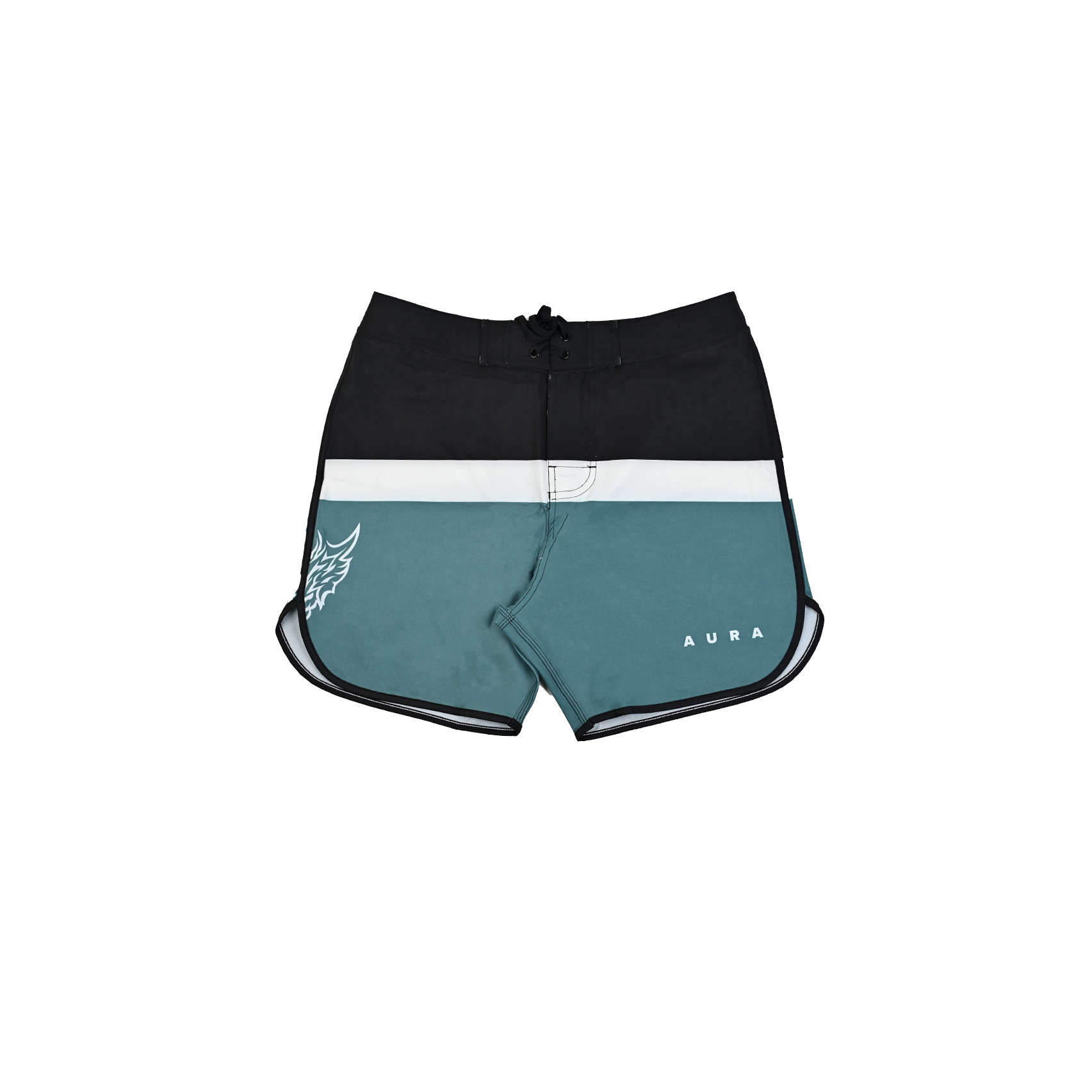 9007 - Classic Grid Aqua - Boardshorts