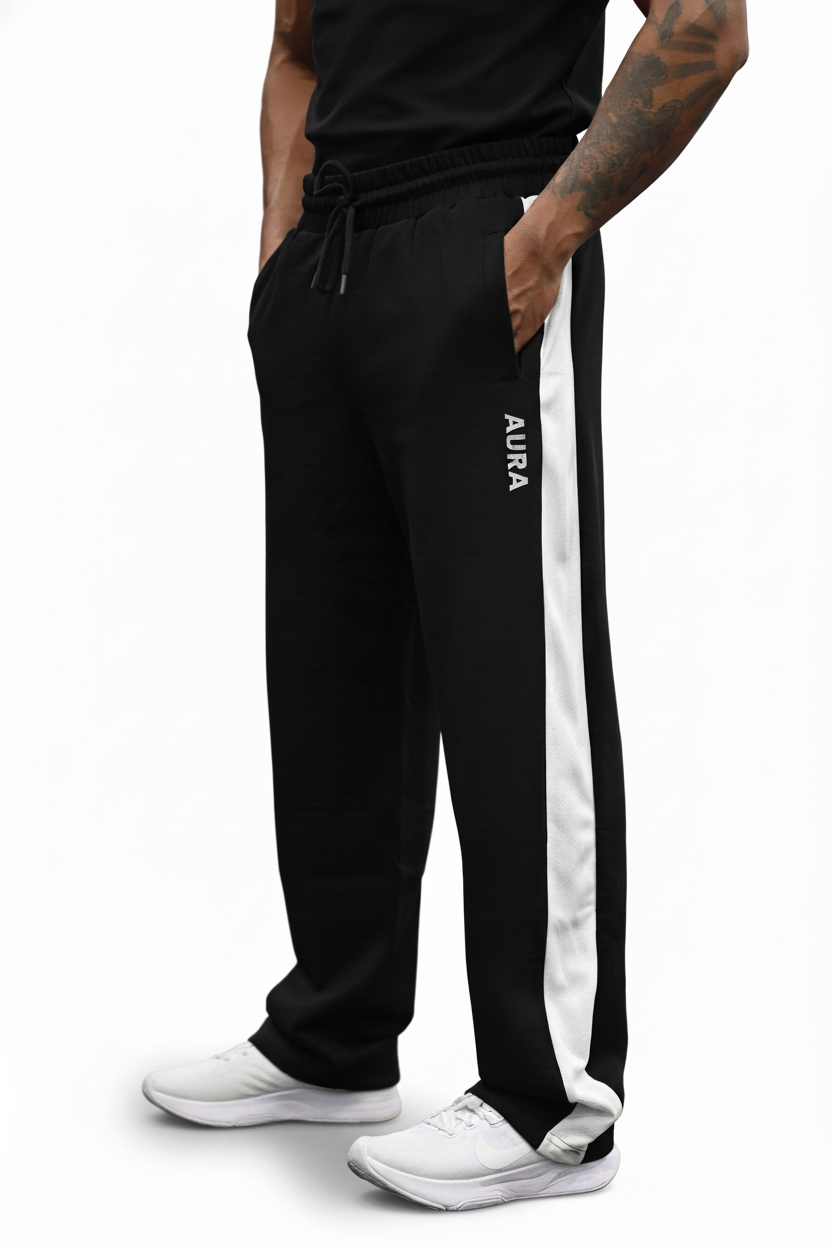 2003 – AURA Mesh Panel Jogger – JET BLACK