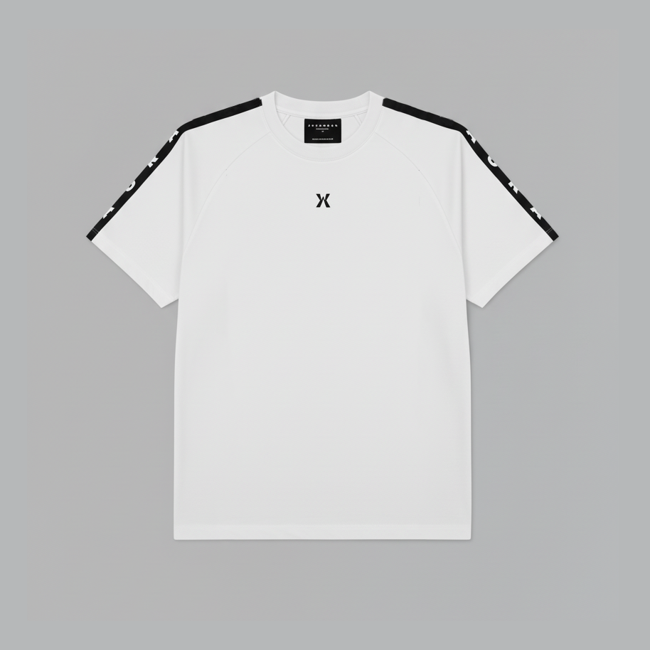 1001 -Aura Boxy Raglan Tee- OPTIC WHITE