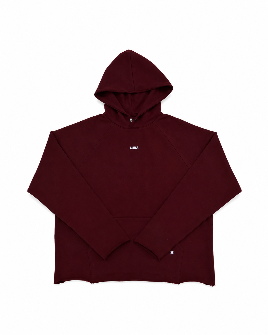 4001 - Raw Edge Hoodie - {Muted Wine}