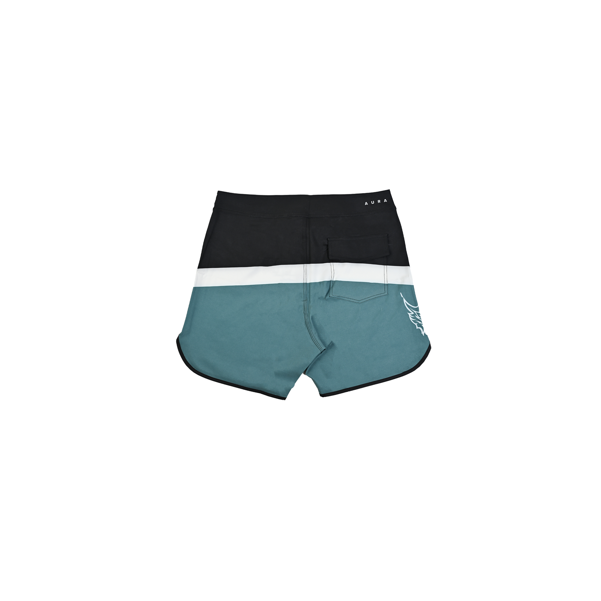 9007 - Classic Grid Aqua - Boardshorts